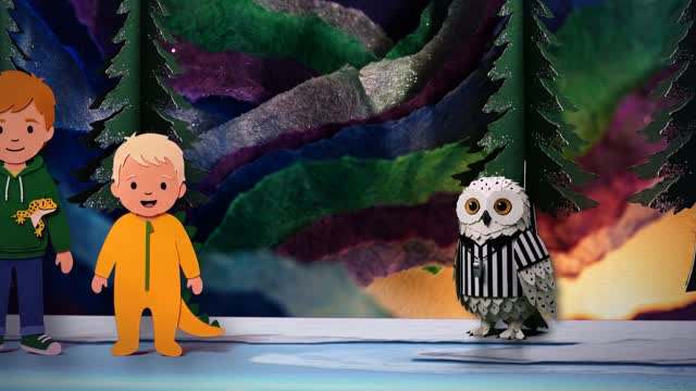 Kids' story series still: 3D paper diorama