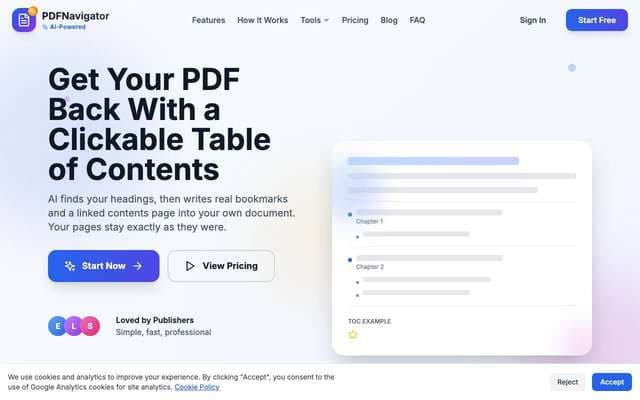 pdfnavigator.com homepage