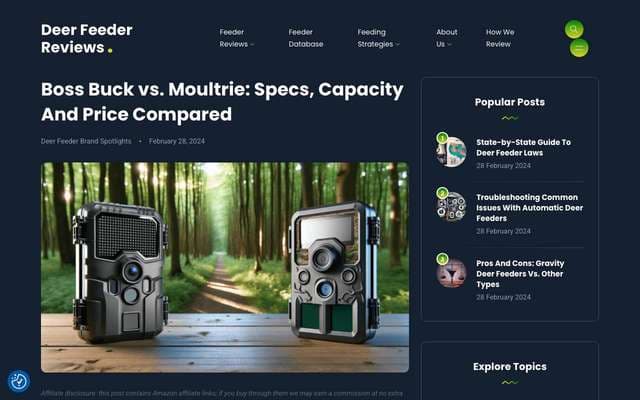 The source article: a deer feeder review page